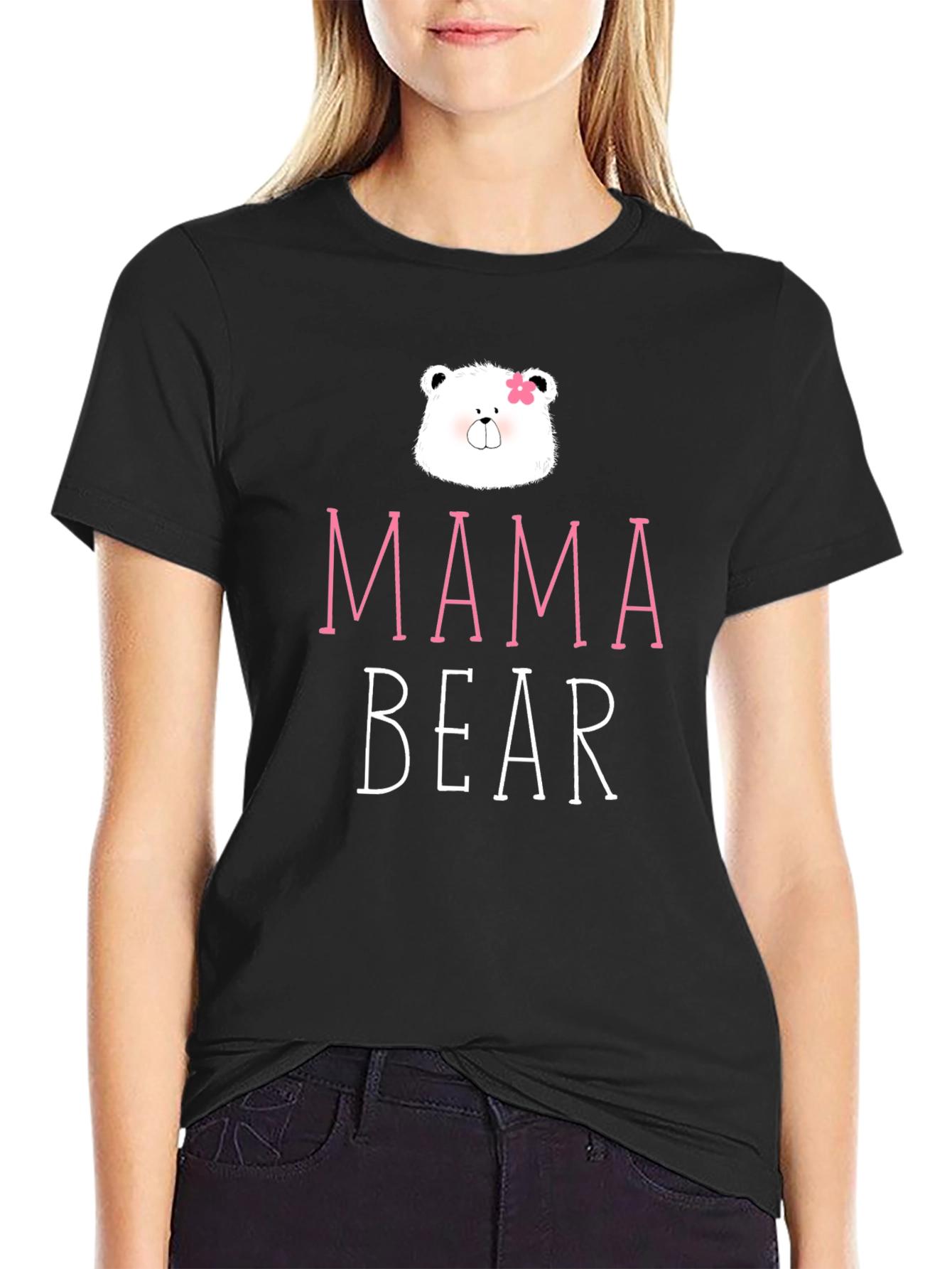 Mama Bear Graphic Tee - Cute Family Matching Shirt