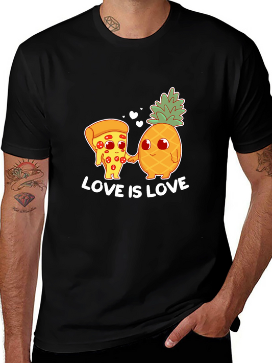 Pizza Pineapple Love Graphic T-Shirt