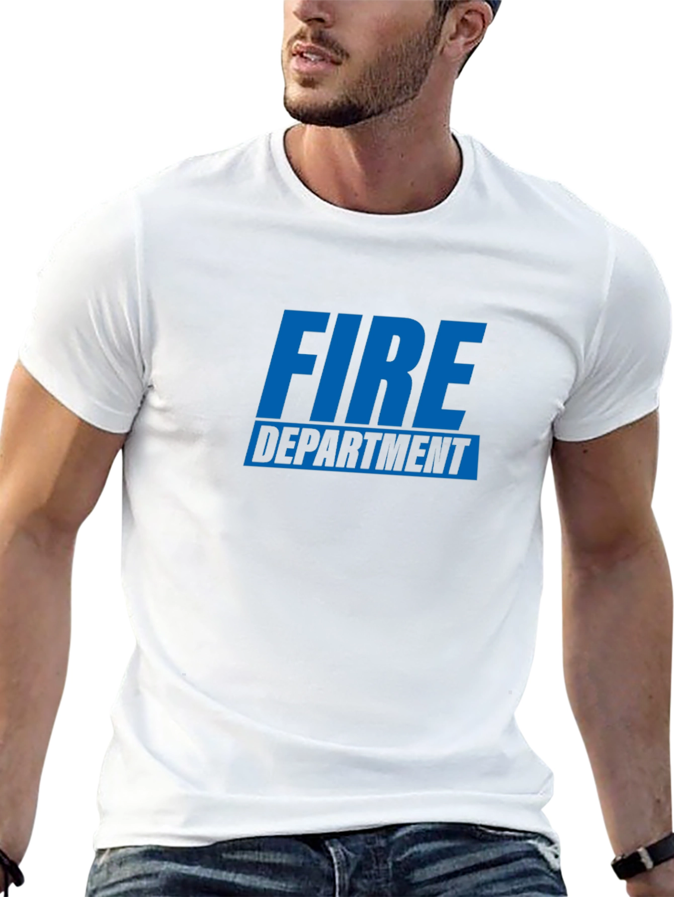 Fire Department T-Shirt - Black Graphic Tee