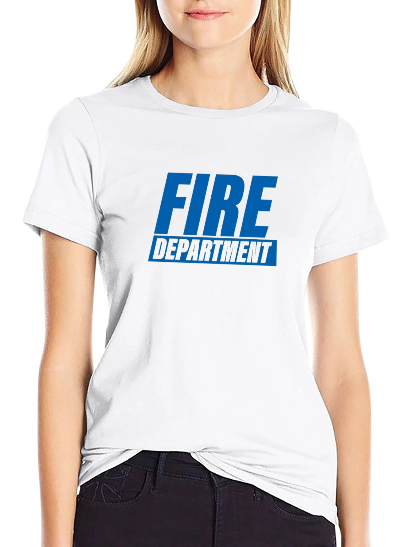 Fire Department T-Shirt - Black Graphic Tee