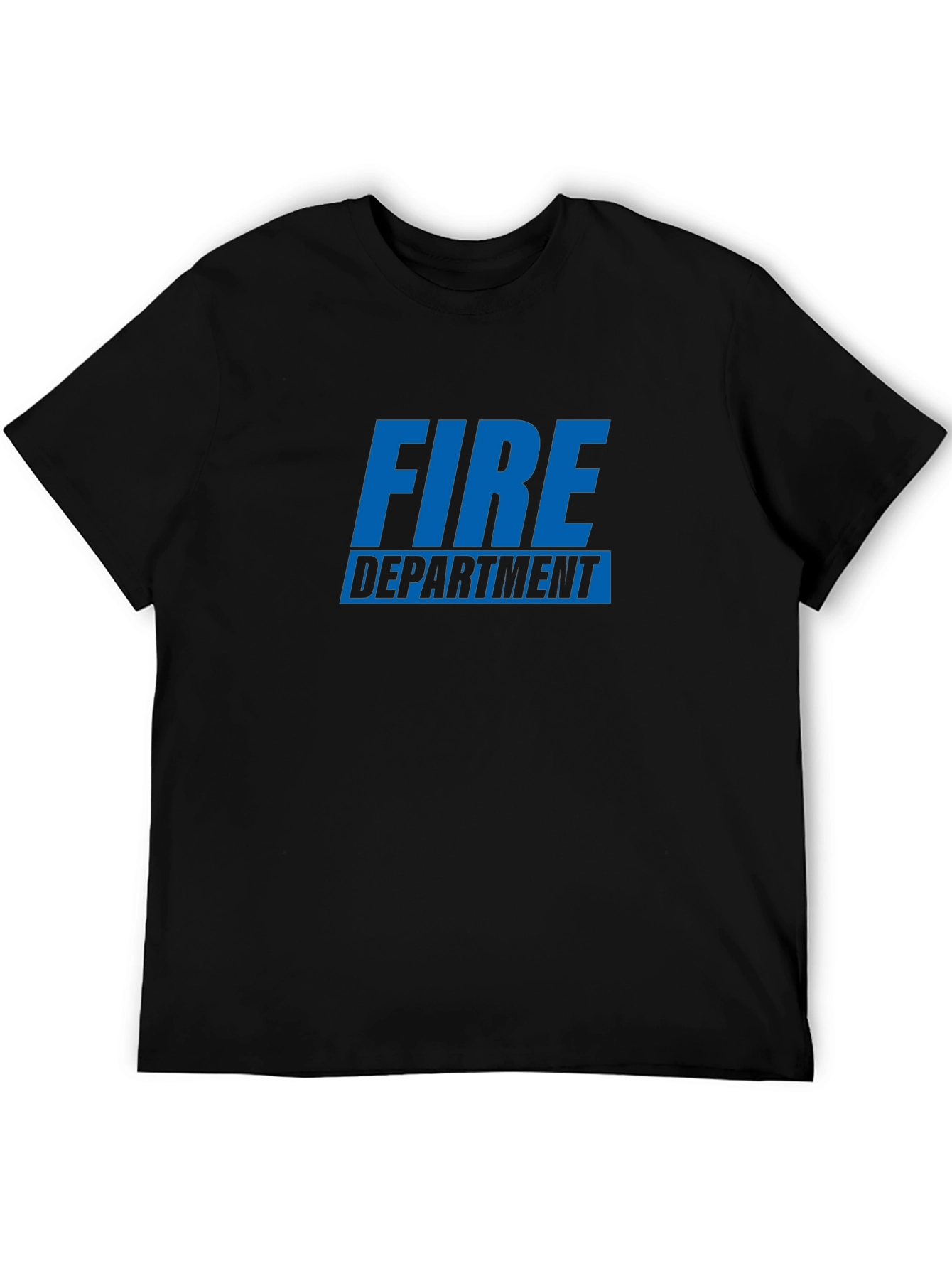 Fire Department T-Shirt - Black Graphic Tee