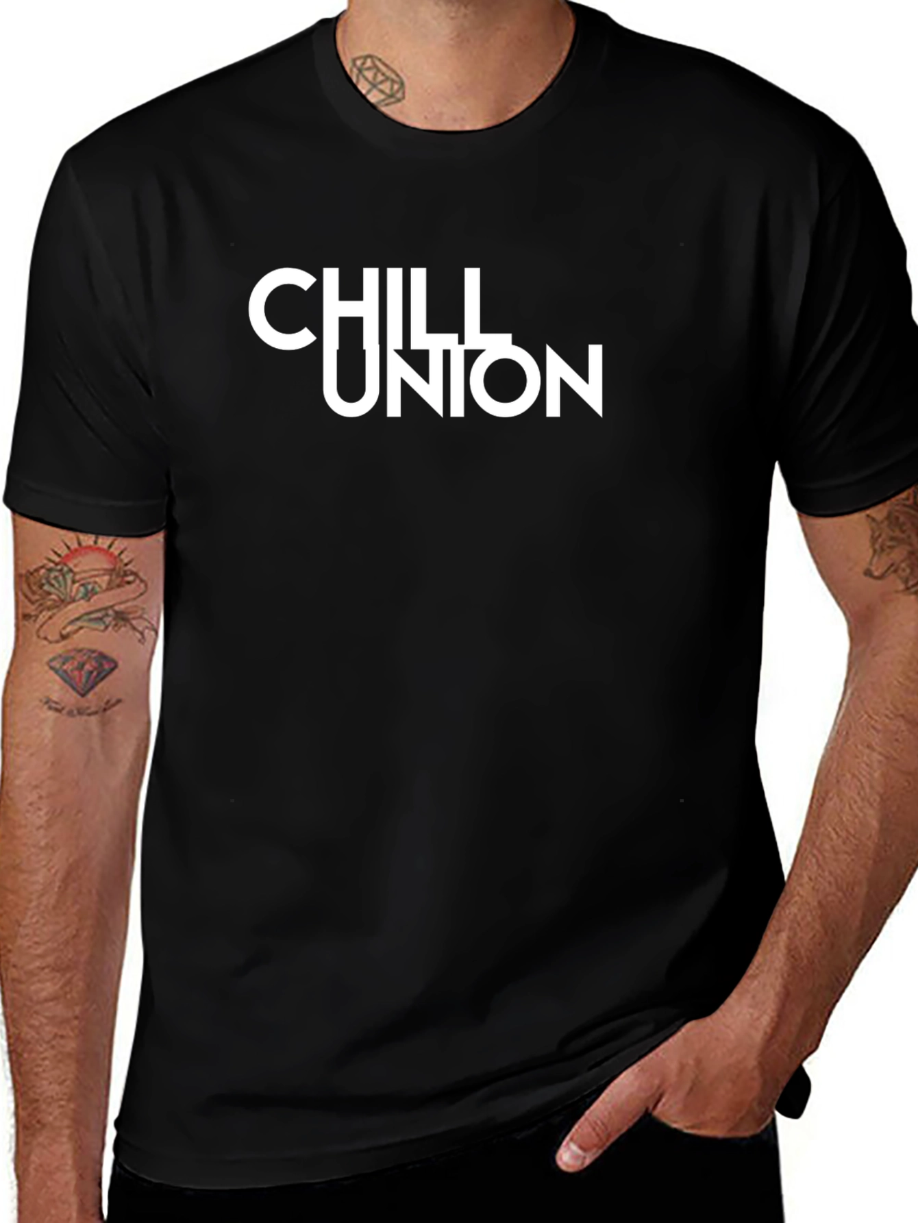 Chill Union Black T-Shirt Casual Style