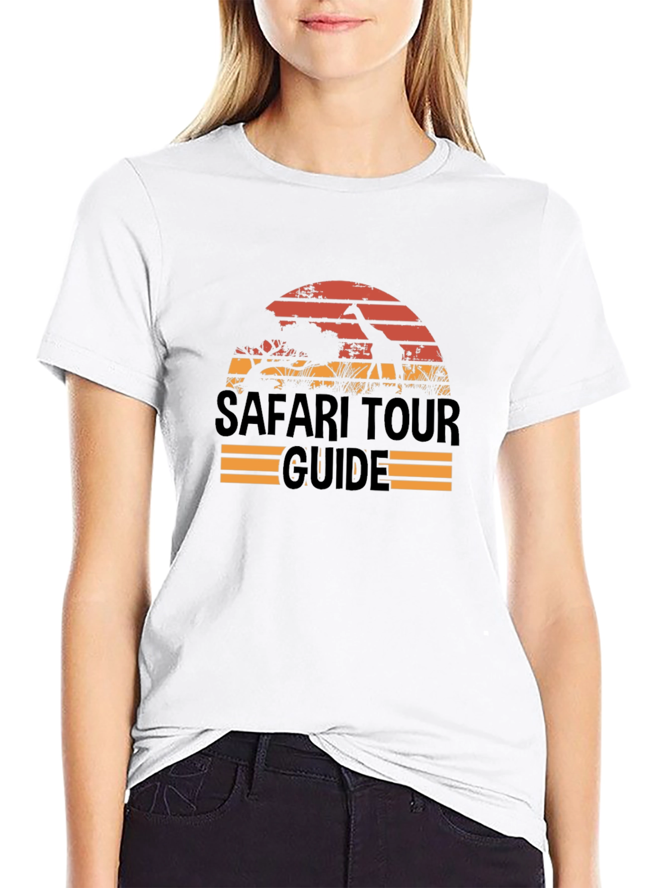 Safari Tour Guide T-Shirt - Black