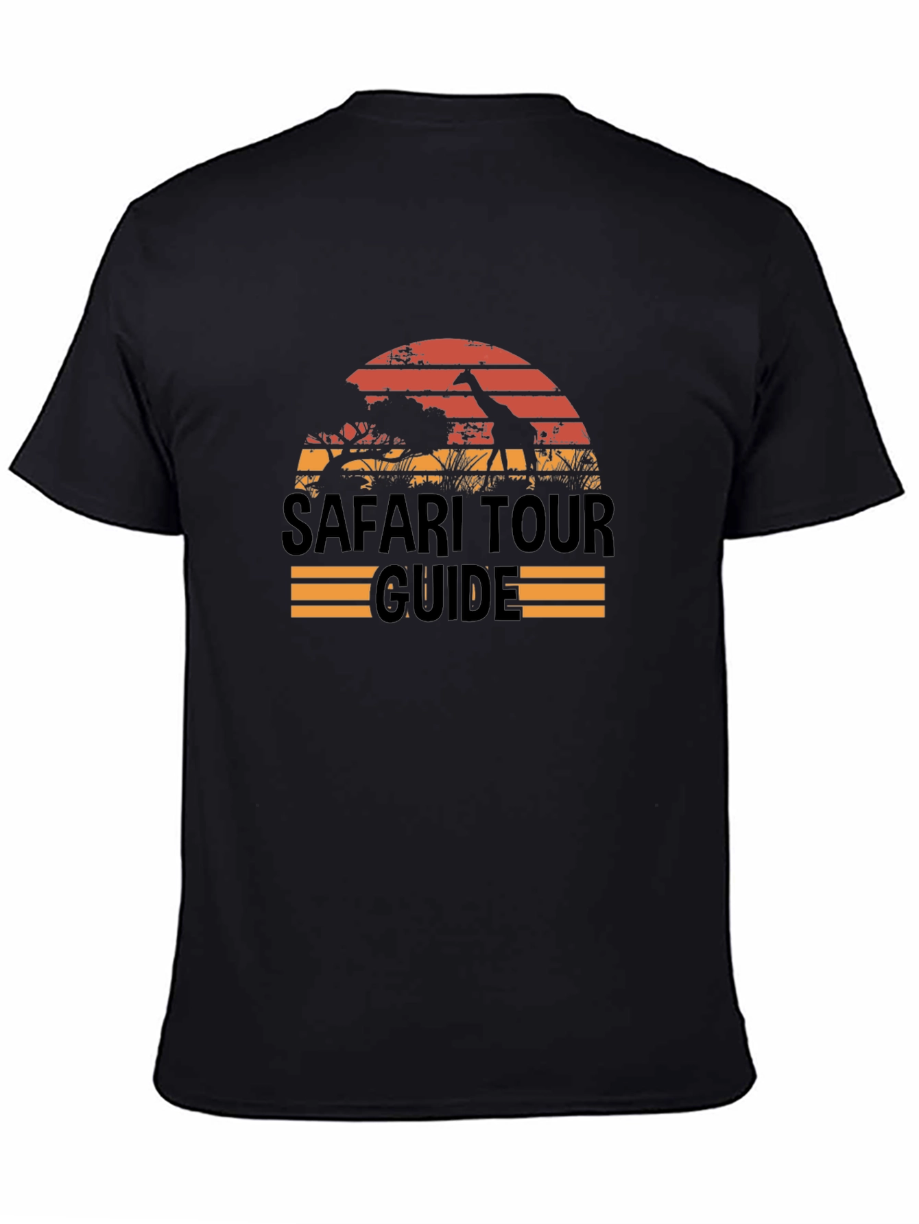 Safari Tour Guide T-Shirt - Black