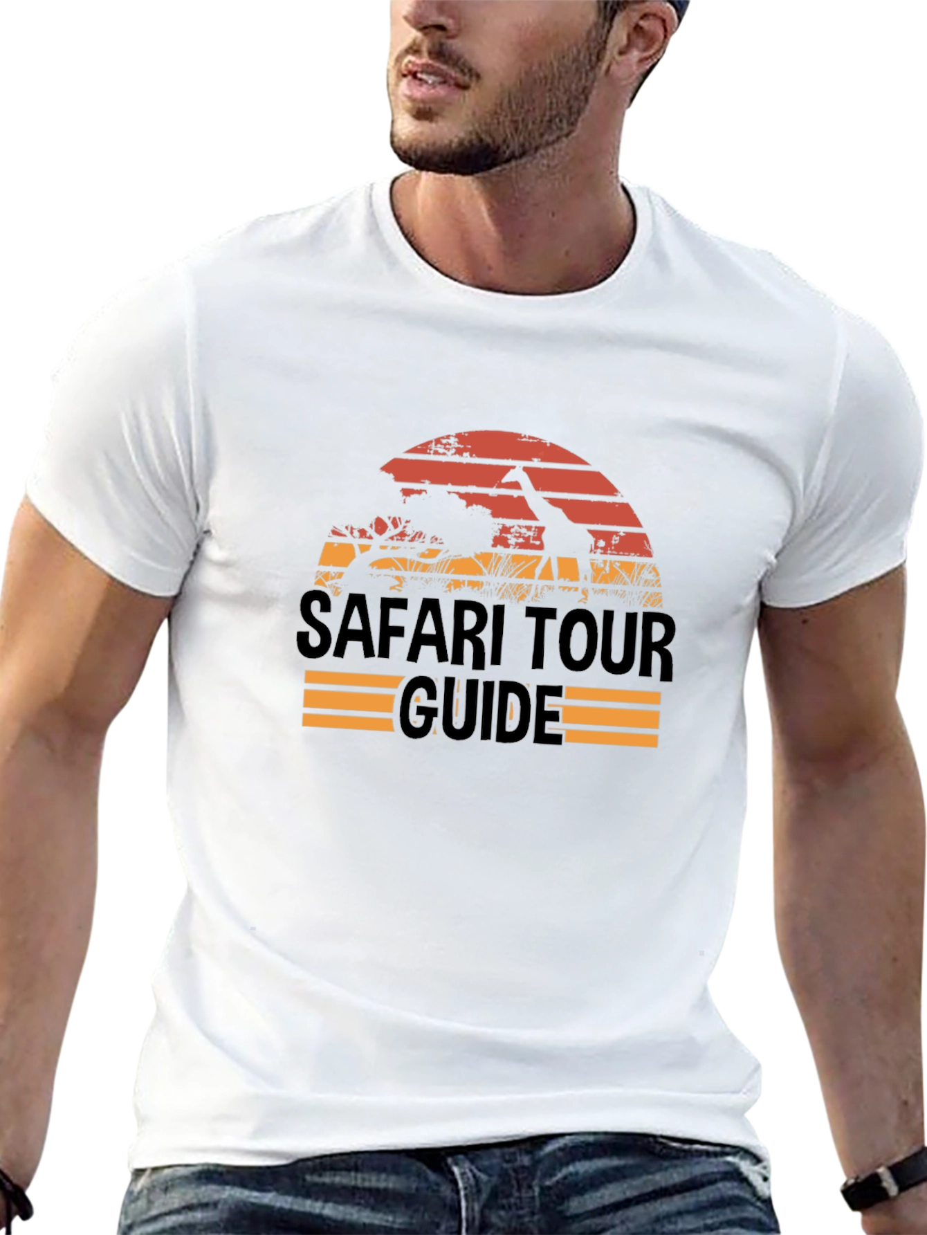 Safari Tour Guide T-Shirt - Black