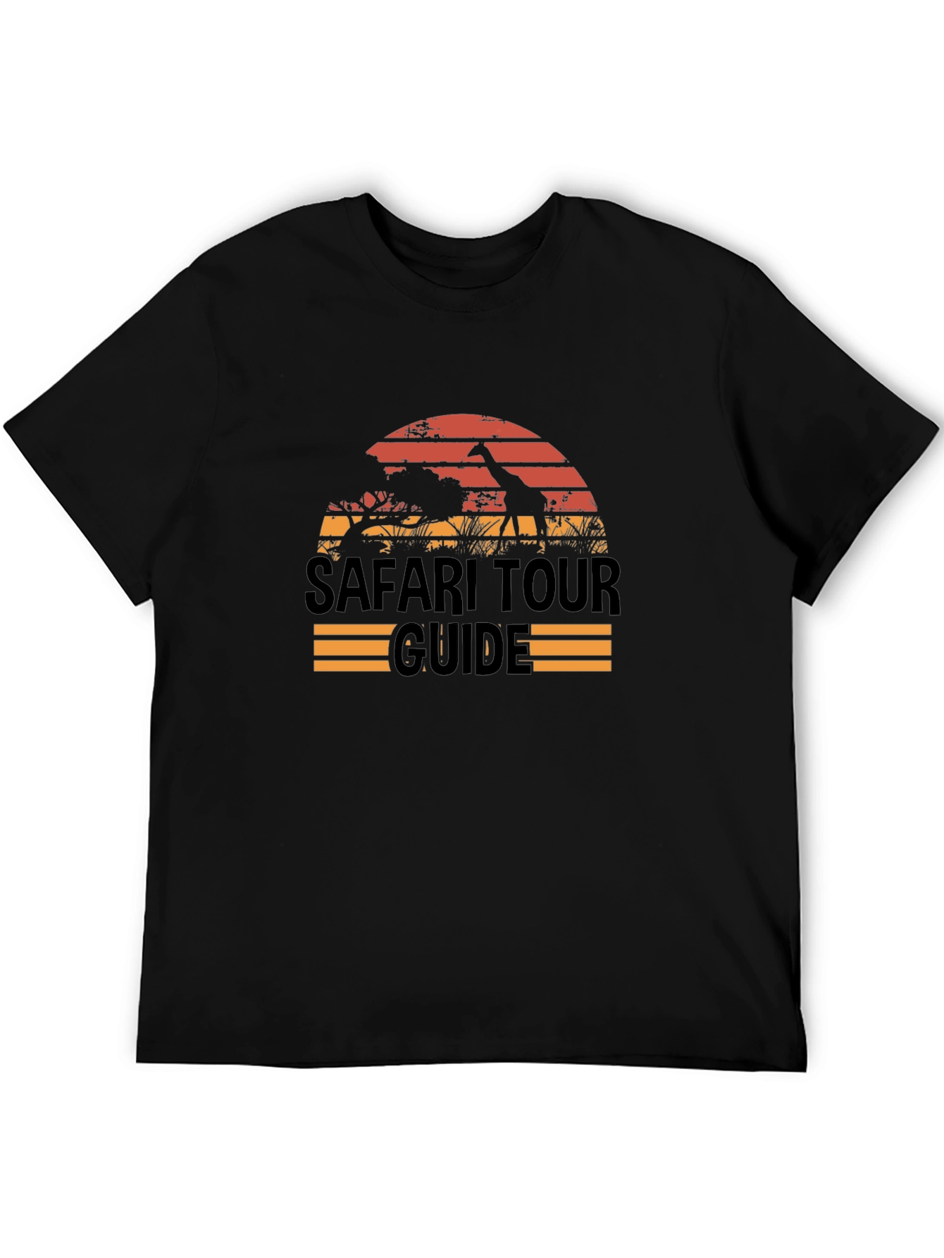 Safari Tour Guide T-Shirt - Black