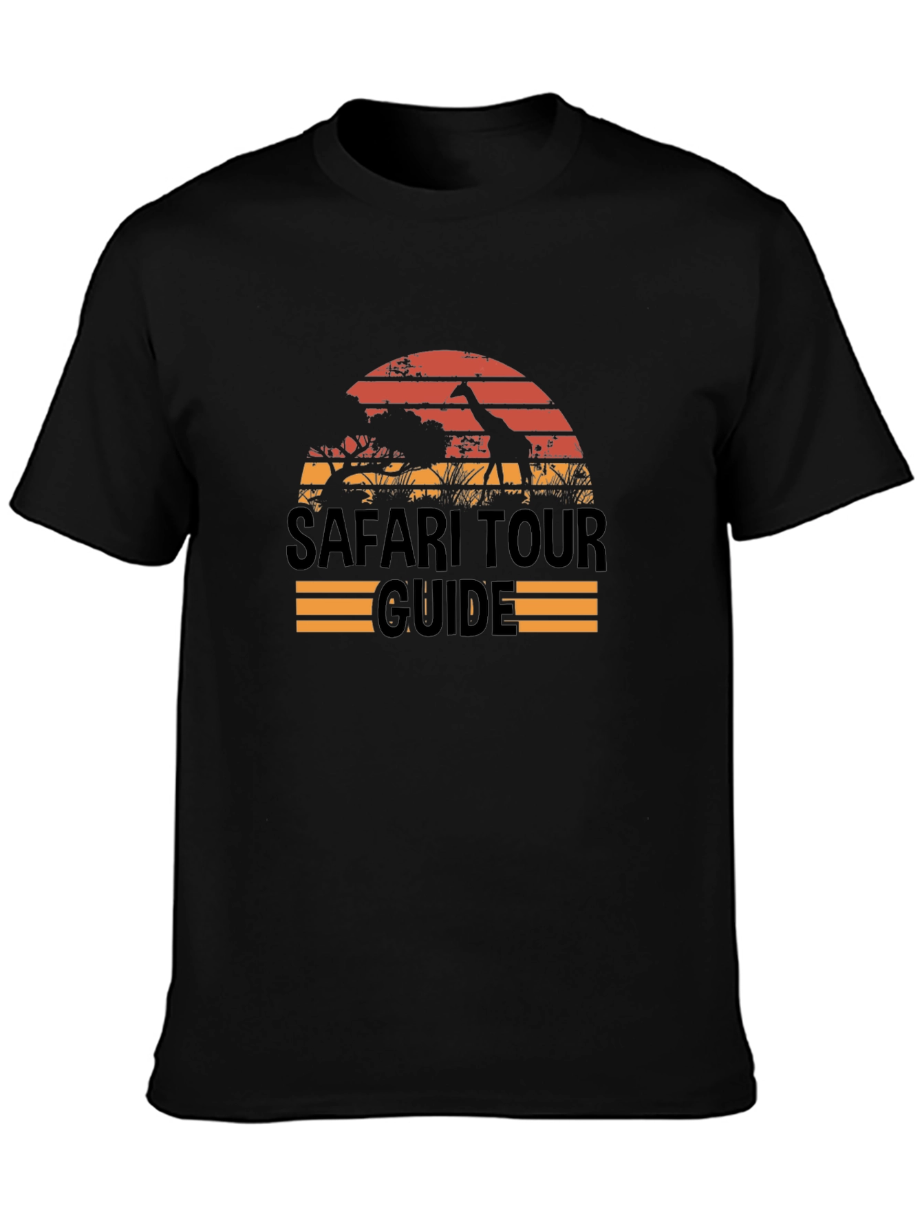 Safari Tour Guide T-Shirt - Black