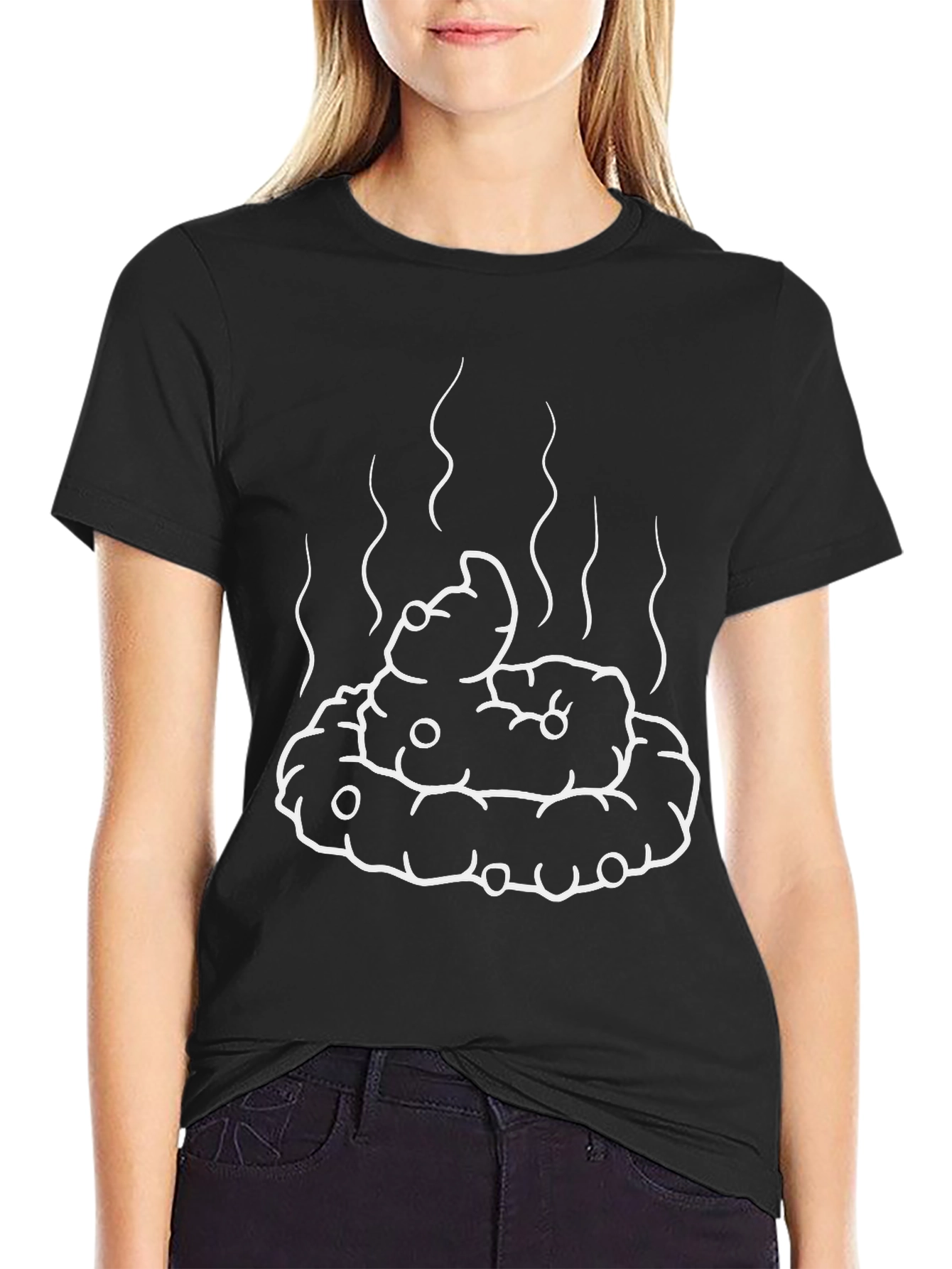 Funny Poop Emoji Graphic T-Shirt