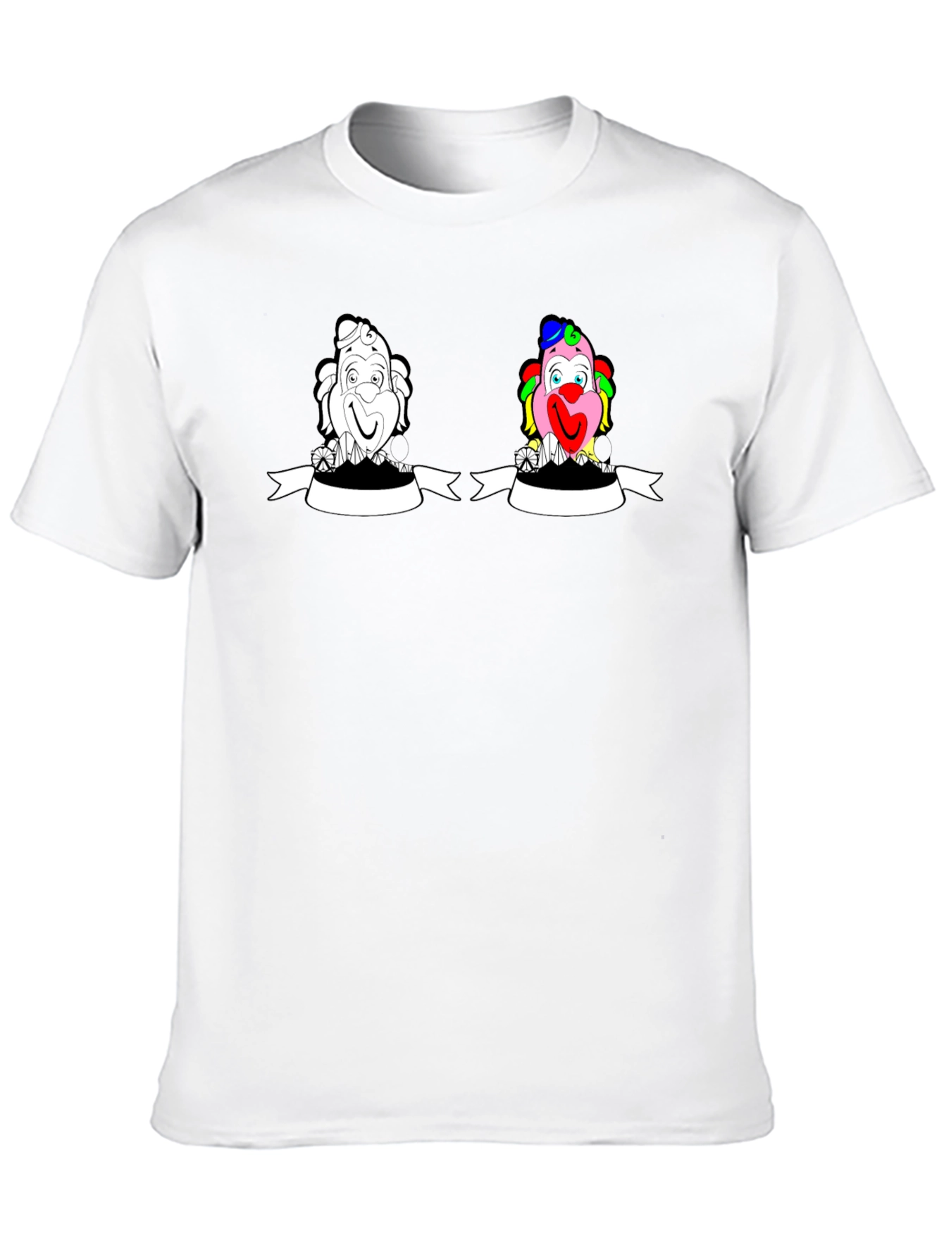 Clown Graphic Tee - Black Cotton T-Shirt