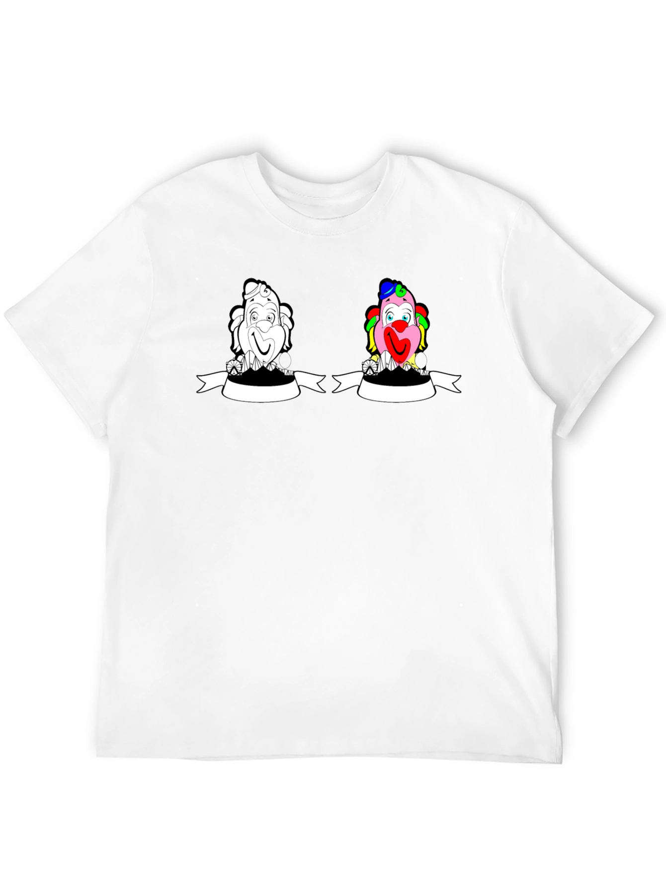 Clown Graphic Tee - Black Cotton T-Shirt