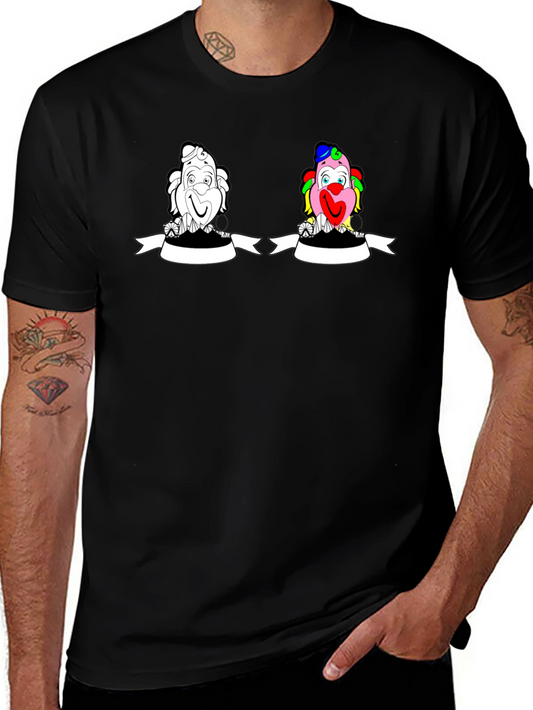 Clown Graphic Tee - Black Cotton T-Shirt