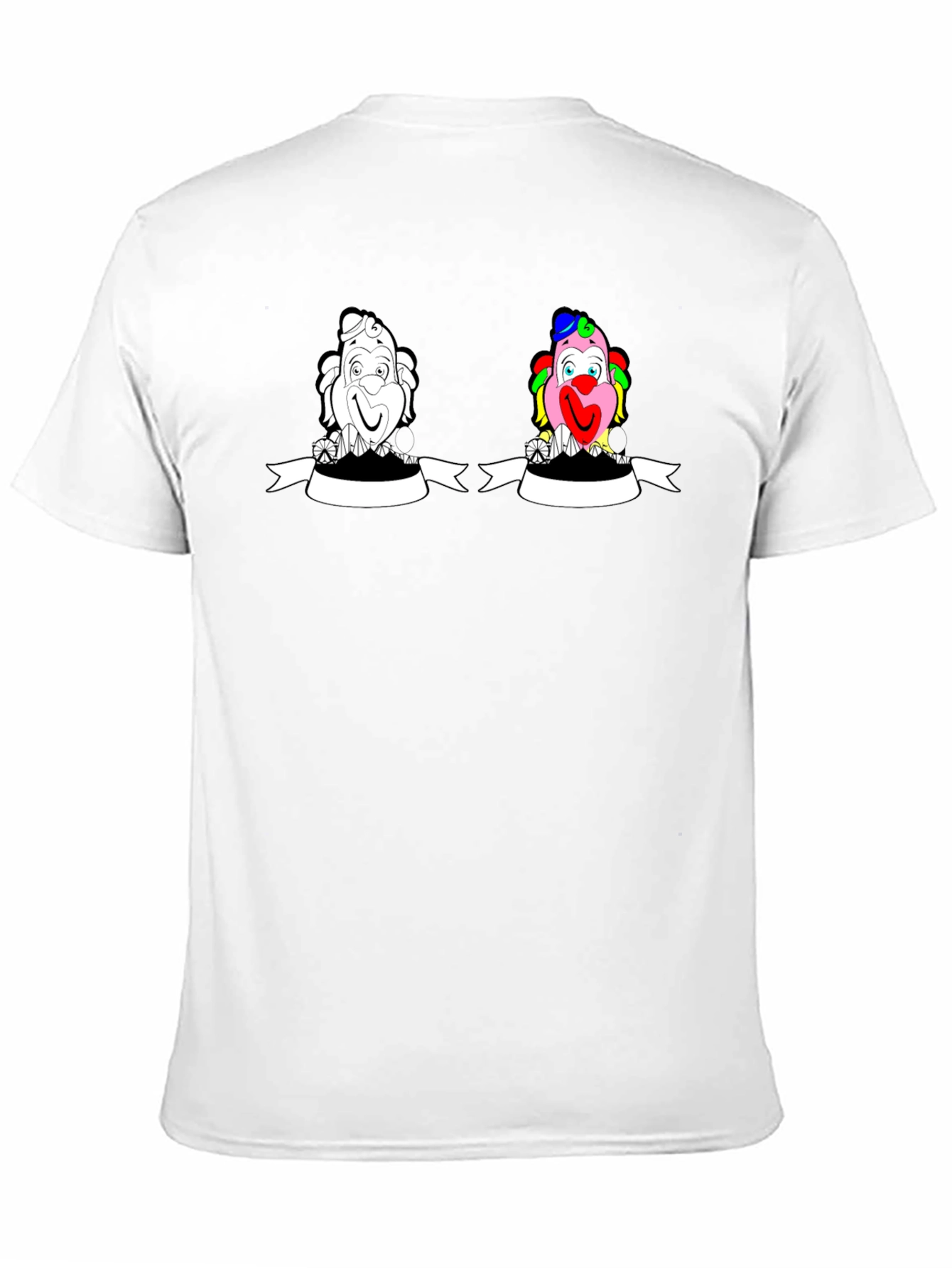 Clown Graphic Tee - Black Cotton T-Shirt