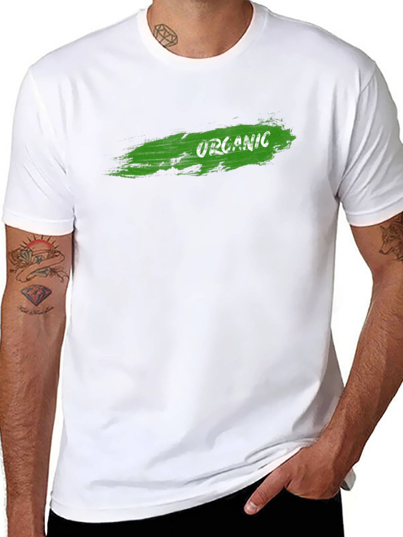 Organic Graphic Black T-Shirt