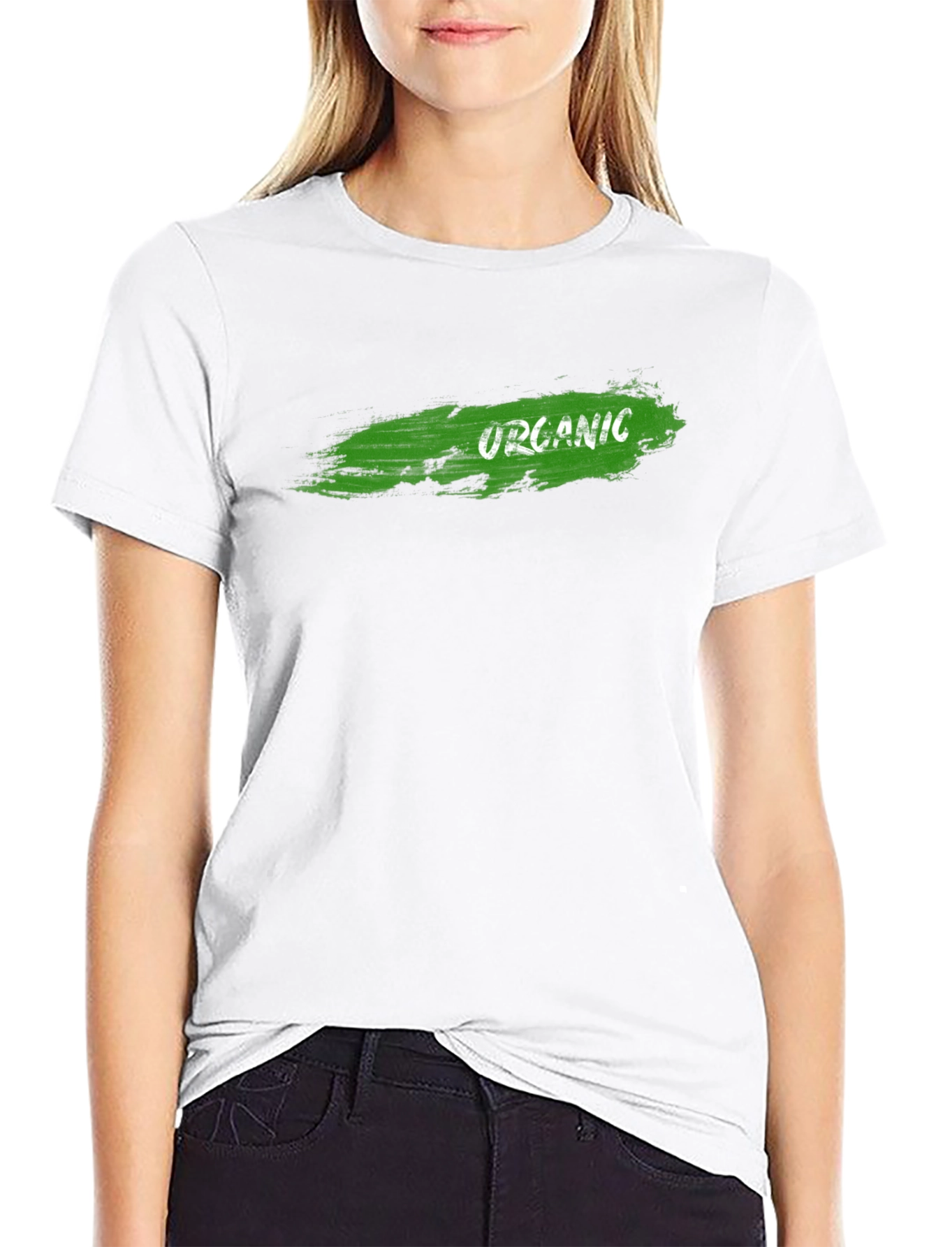 Organic Graphic Black T-Shirt