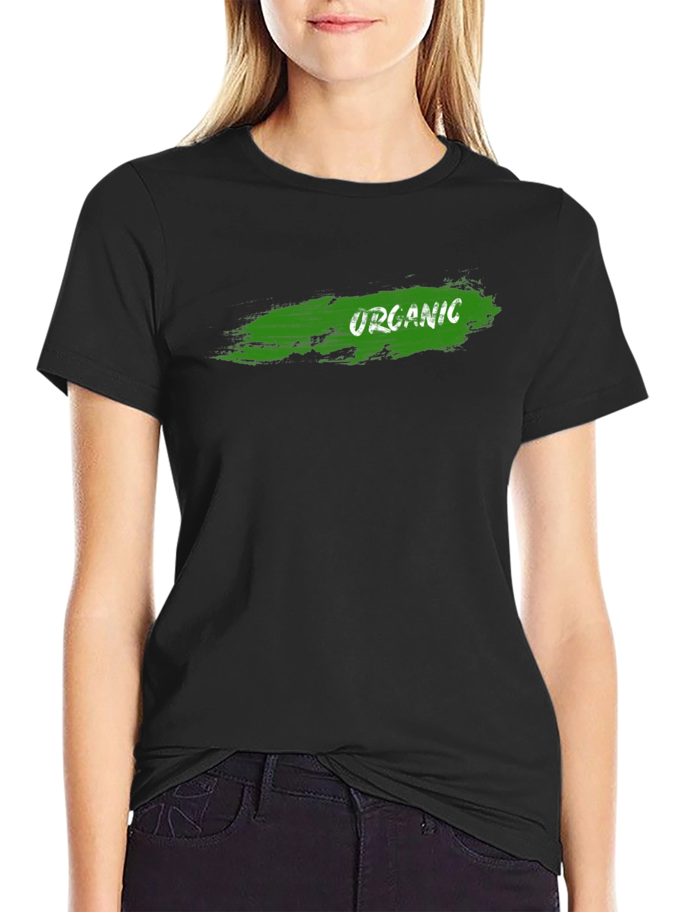 Organic Graphic Black T-Shirt