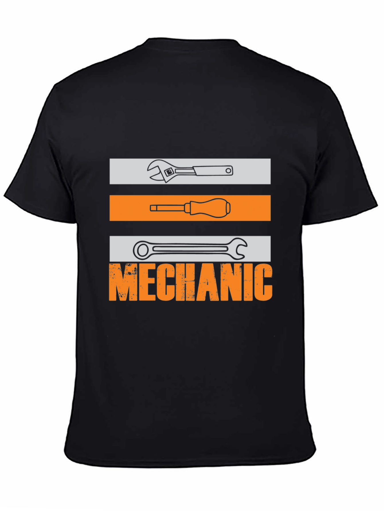 Mechanic Tools Graphic T-Shirt - Black