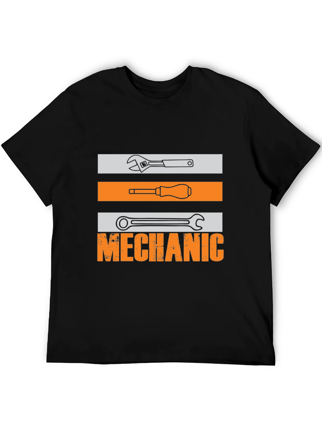 Mechanic Tools Graphic T-Shirt - Black