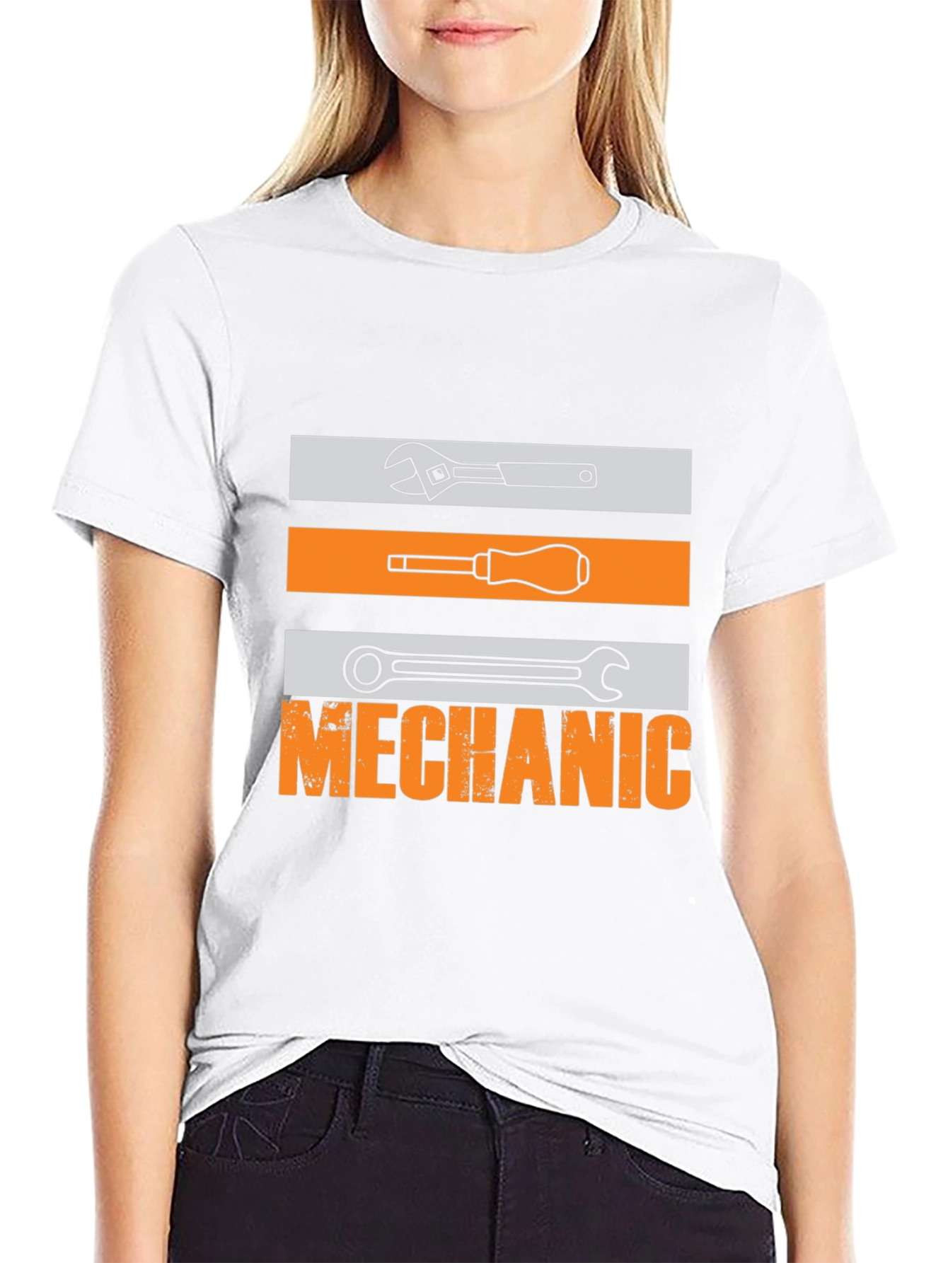 Mechanic Tools Graphic T-Shirt - Black