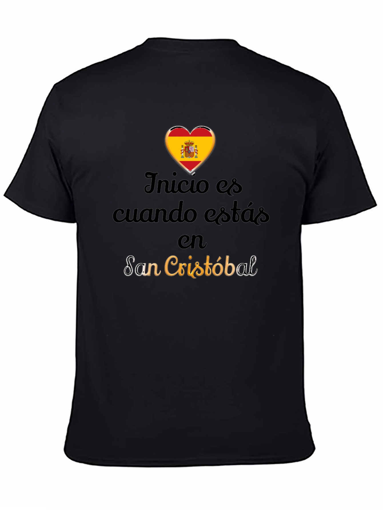 San Cristóbal Spain Heart Flag T-Shirt