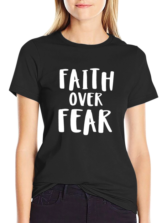 Faith Over Fear Graphic Tee - Mens Black T-Shirt