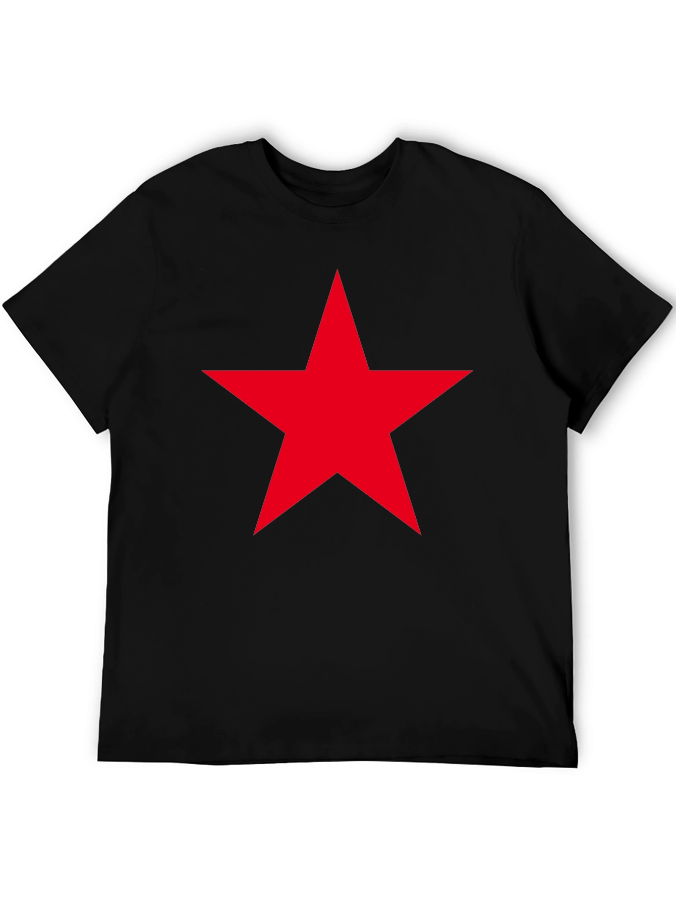 Red Star Graphic Black T-Shirt