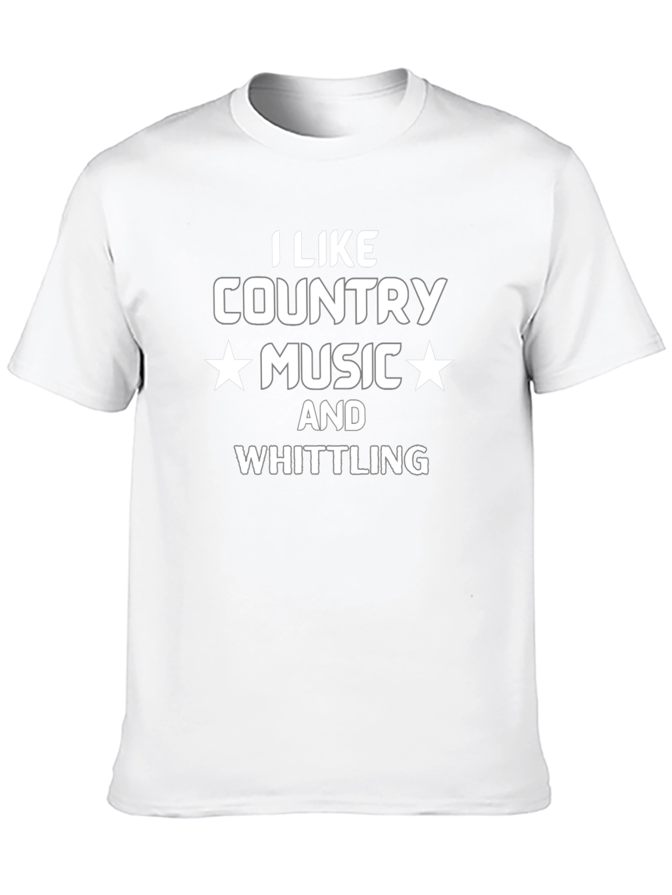 Country Music & Whittling Graphic T-Shirt