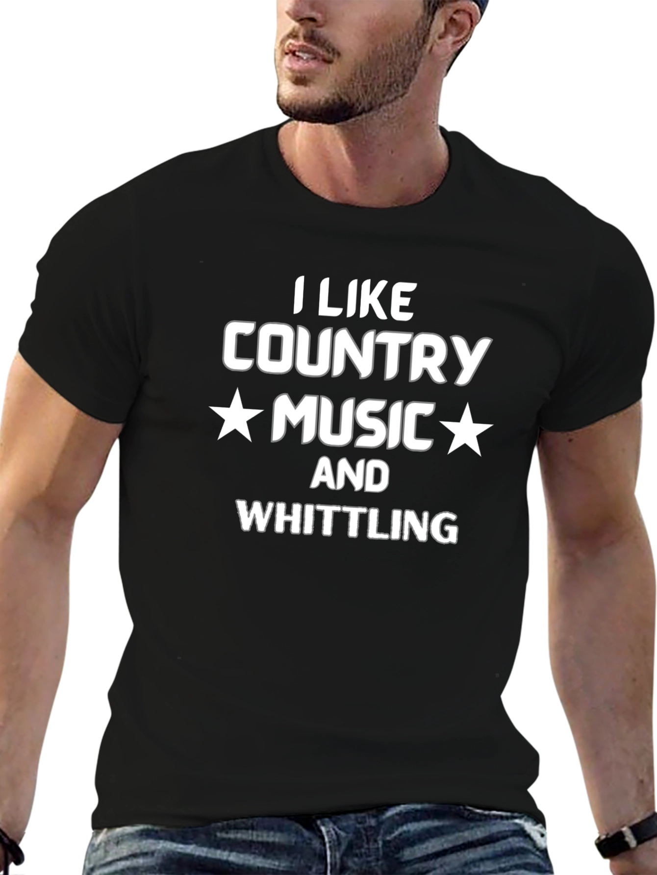 Country Music & Whittling Graphic T-Shirt