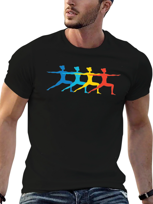 Yoga Warrior Pose Graphic T-Shirt