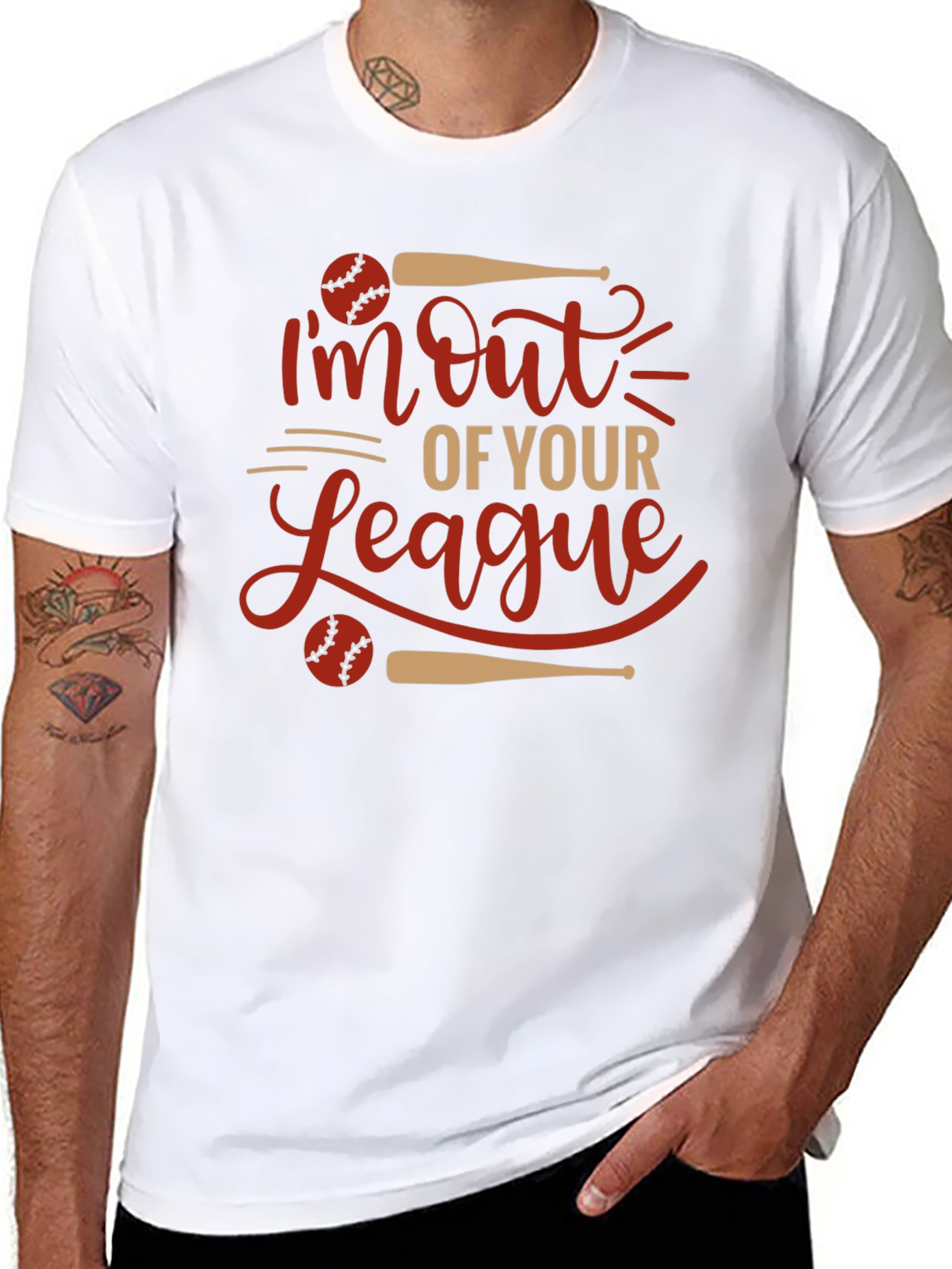Im Out of Your League Baseball Graphic Tee