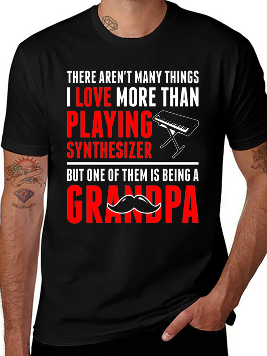Grandpa Synthesizer Lover T-Shirt