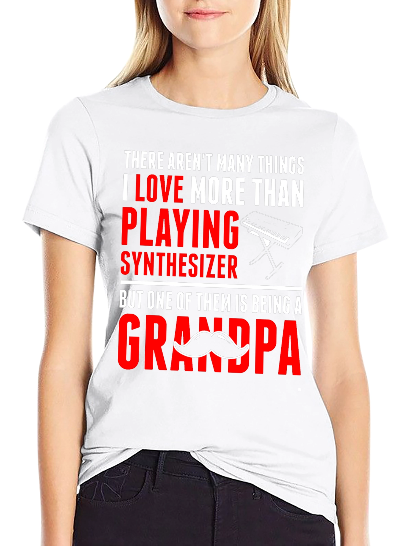 Grandpa Synthesizer Lover T-Shirt