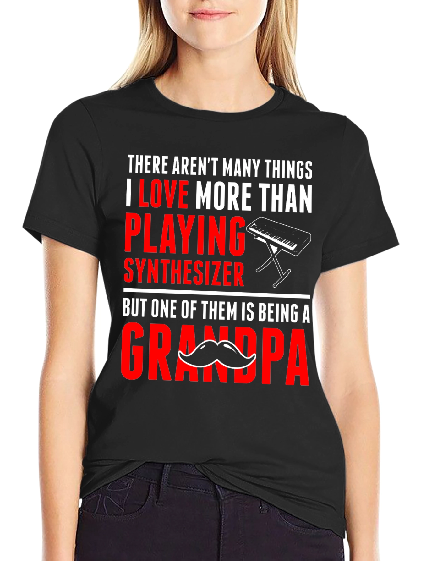 Grandpa Synthesizer Lover T-Shirt
