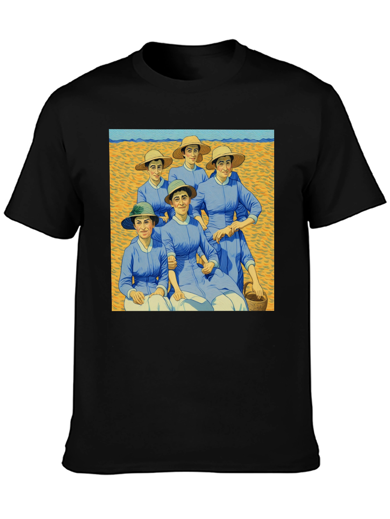 Artistic Graphic Tee - Women on the Beach