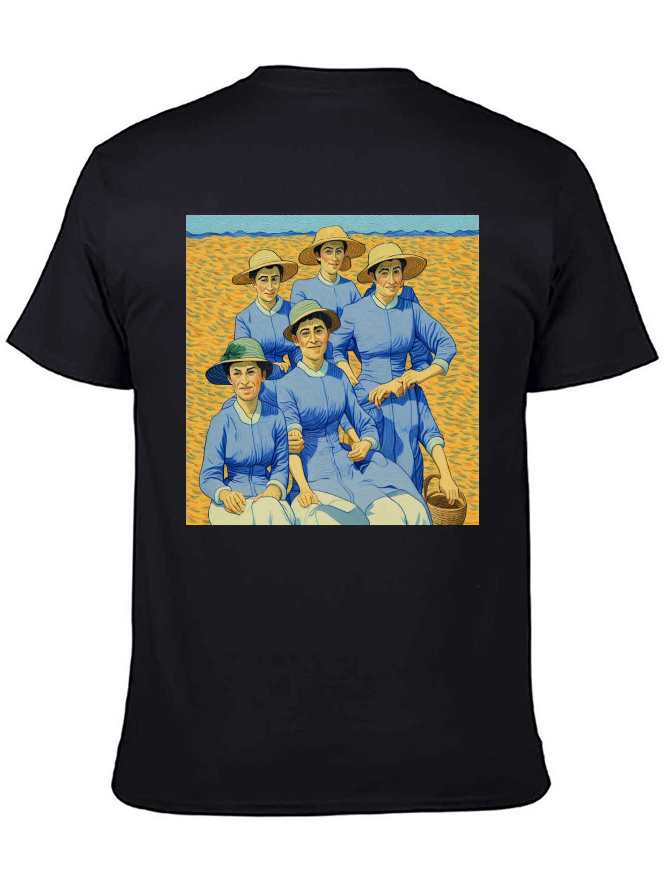 Artistic Graphic Tee - Women on the Beach