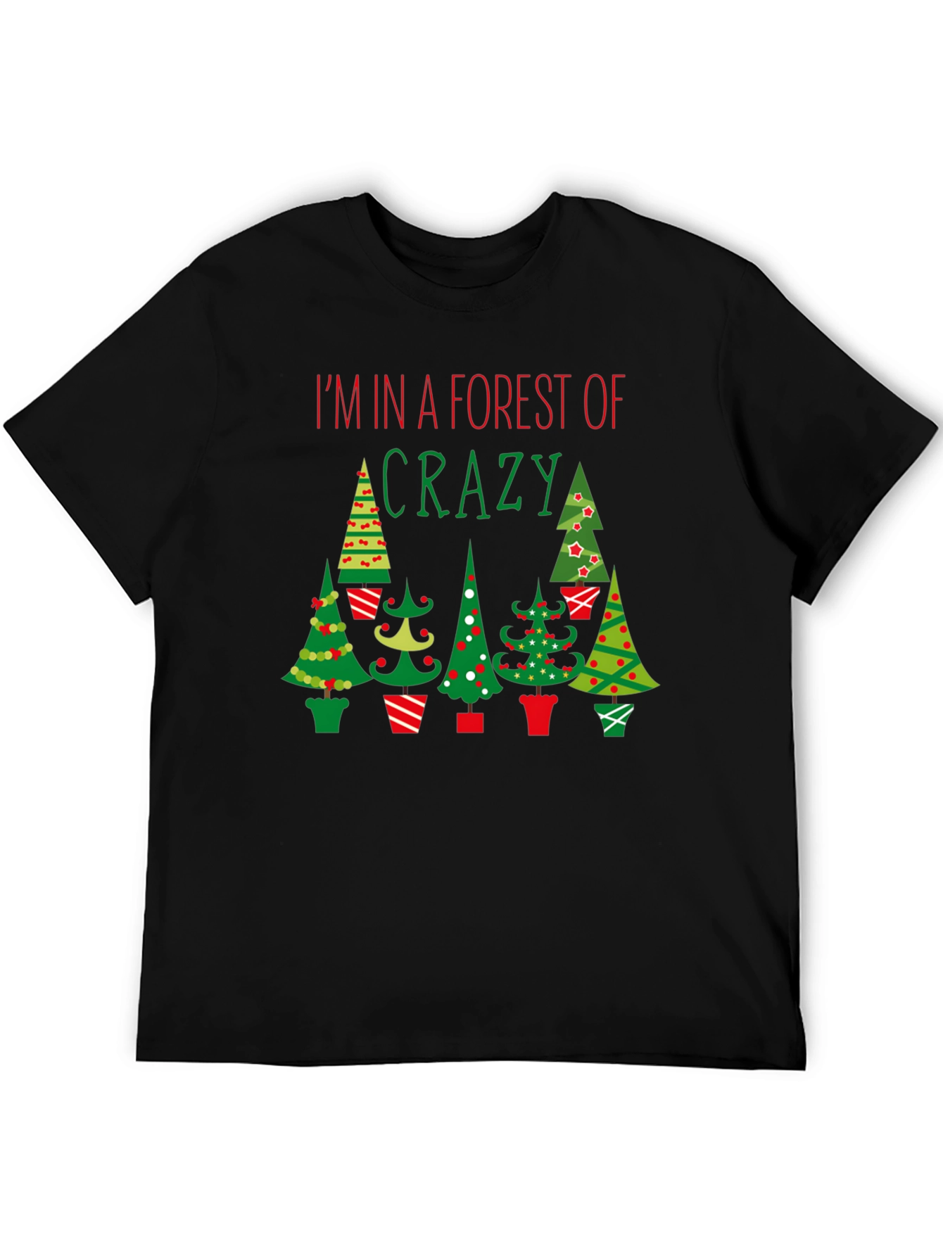 Crazy Forest Christmas Tee - Novelty Holiday T-Shirt