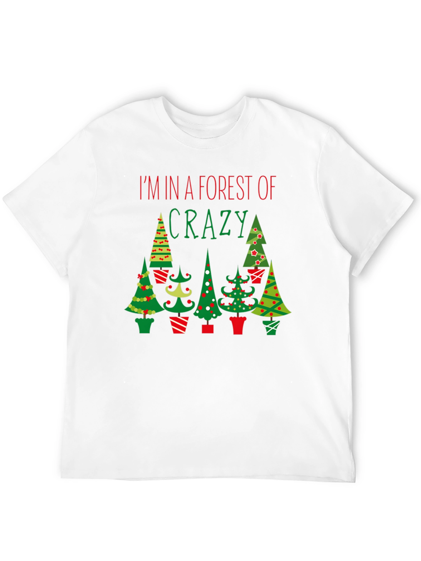 Crazy Forest Christmas Tee - Novelty Holiday T-Shirt