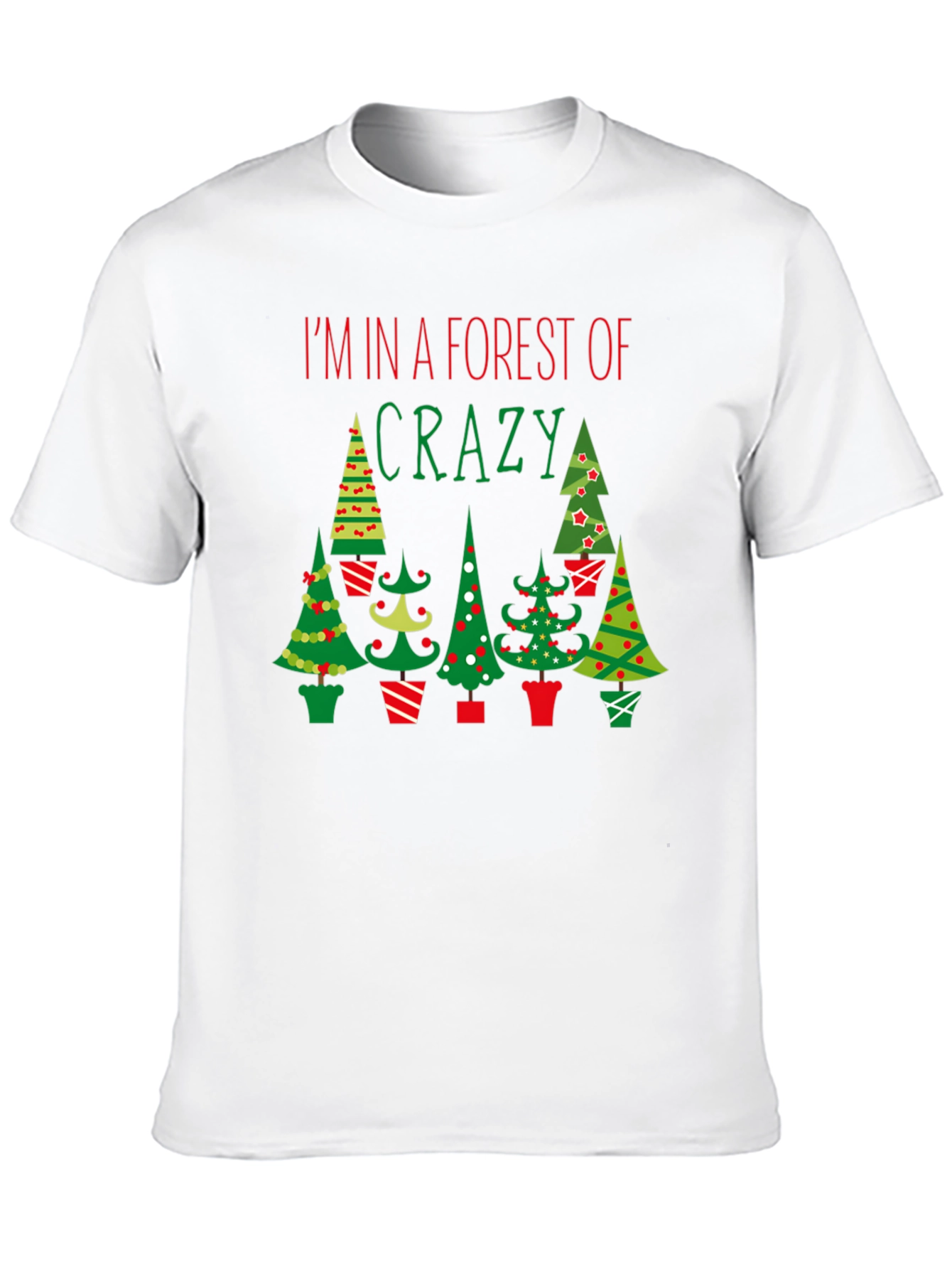 Crazy Forest Christmas Tee - Novelty Holiday T-Shirt