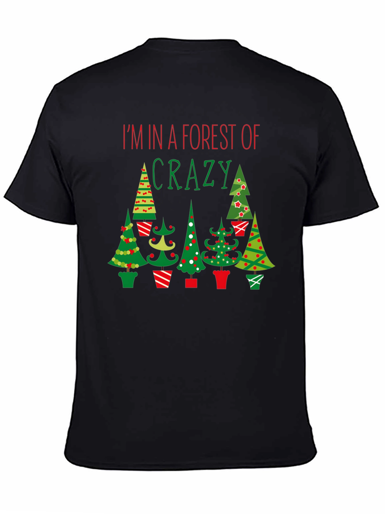 Crazy Forest Christmas Tee - Novelty Holiday T-Shirt
