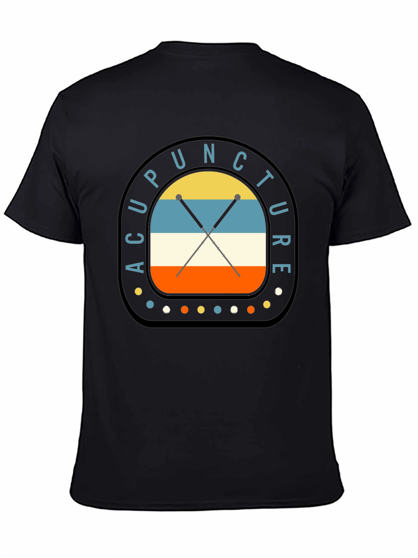 Acupuncture Retro Style Graphic T-Shirt