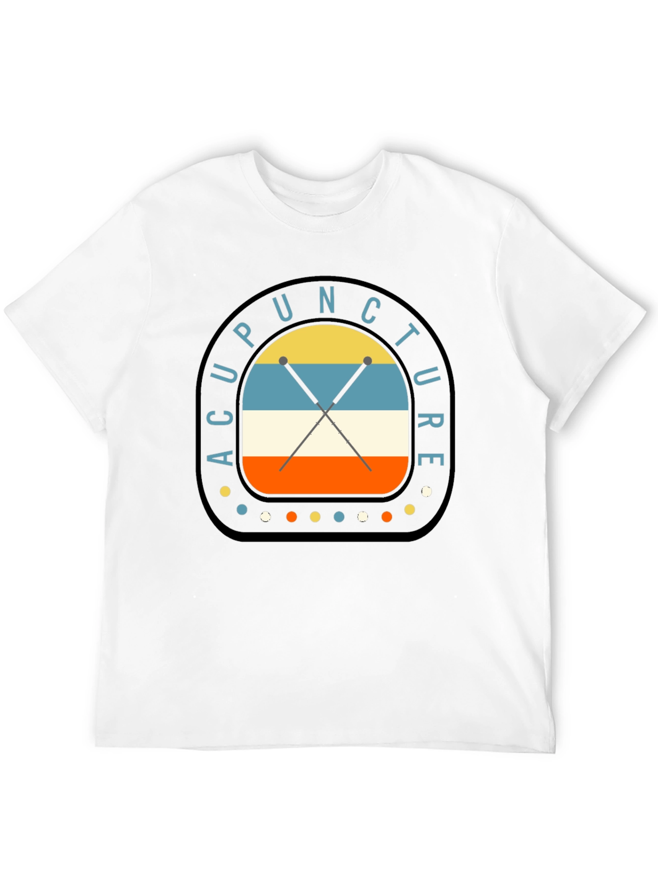 Acupuncture Retro Style Graphic T-Shirt