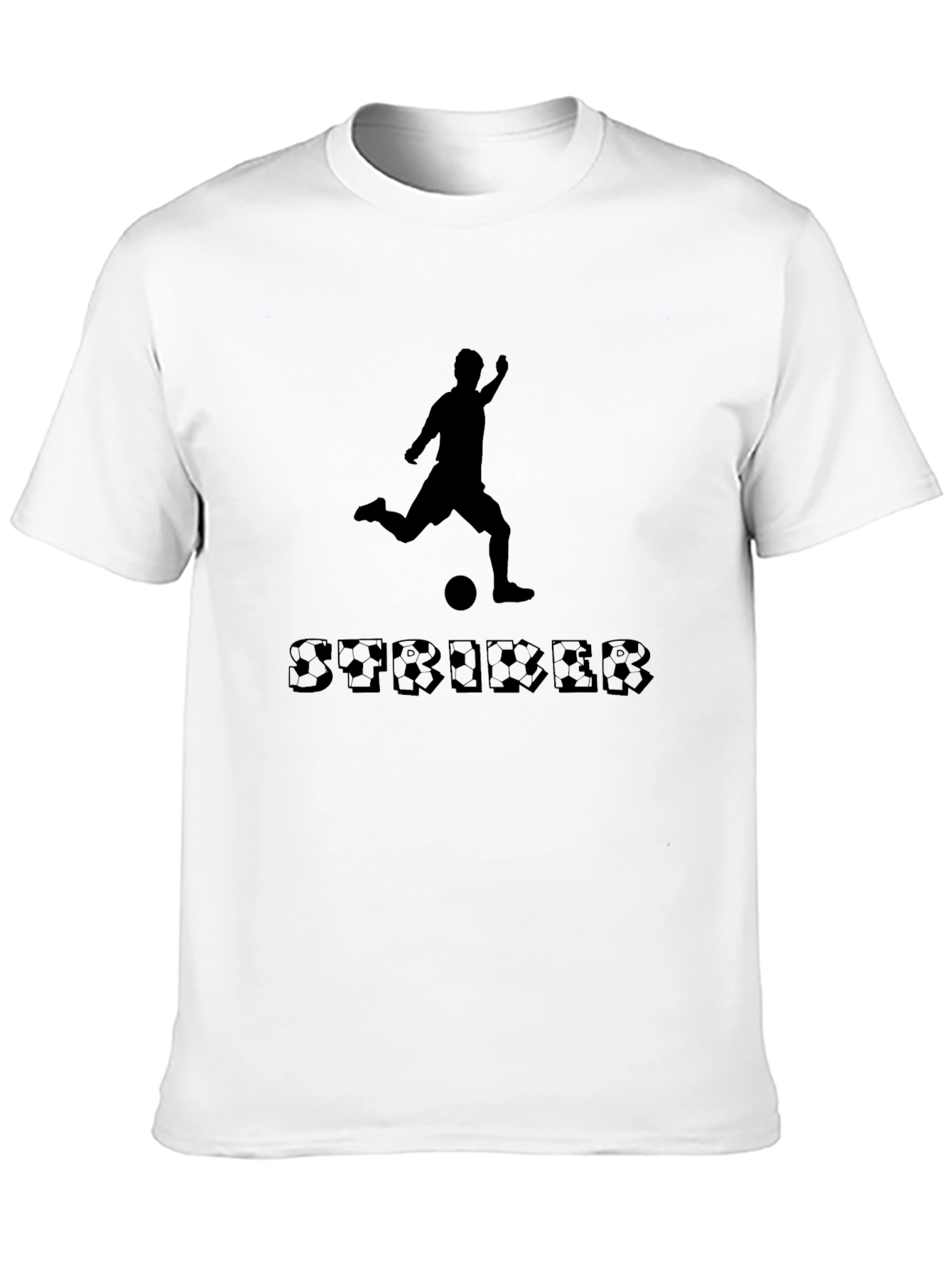 Soccer Striker Black T-Shirt
