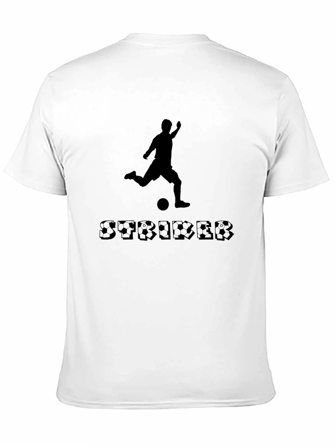 Soccer Striker Black T-Shirt