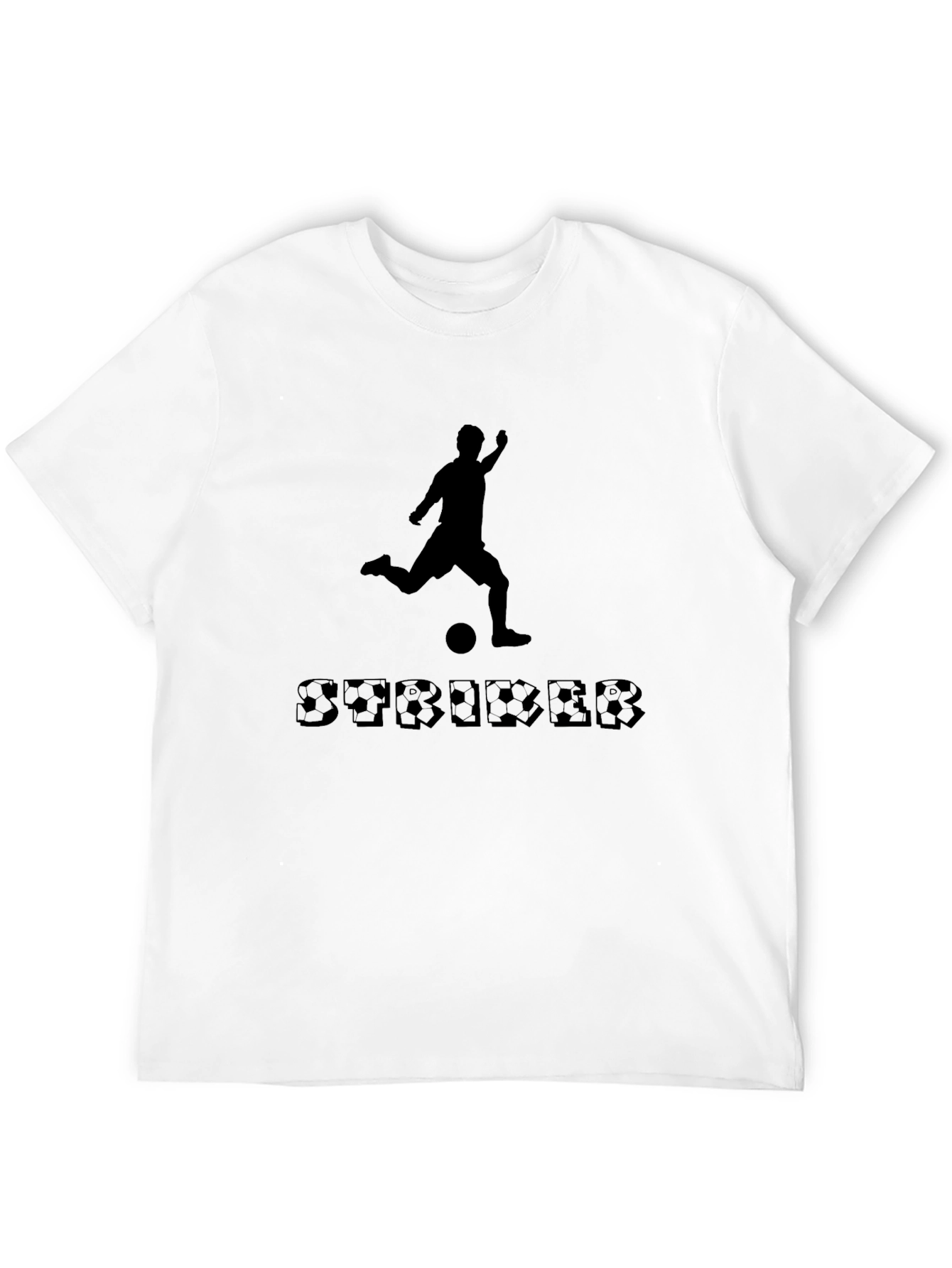 Soccer Striker Black T-Shirt