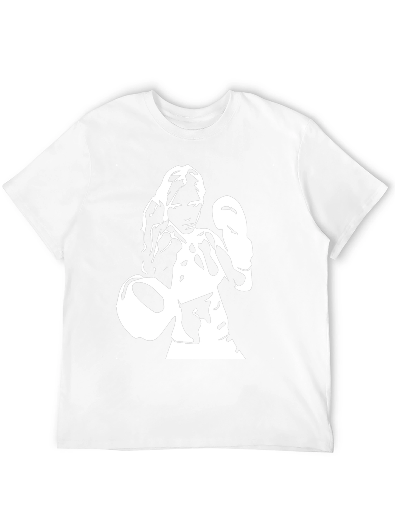 Boxer Woman Graphic Tee - Black Cotton Shirt