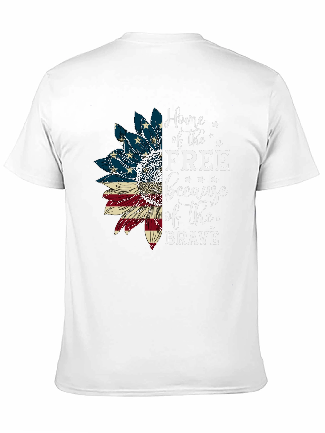 Patriotic Sunflower Graphic Tee