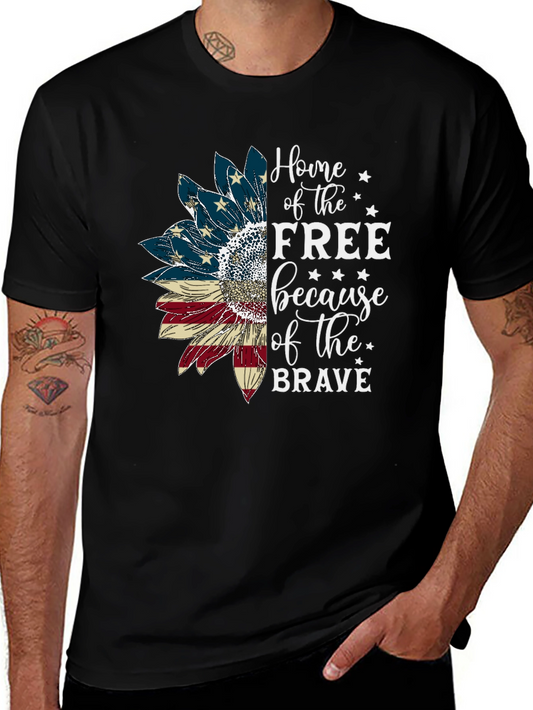 Patriotic Sunflower Graphic Tee