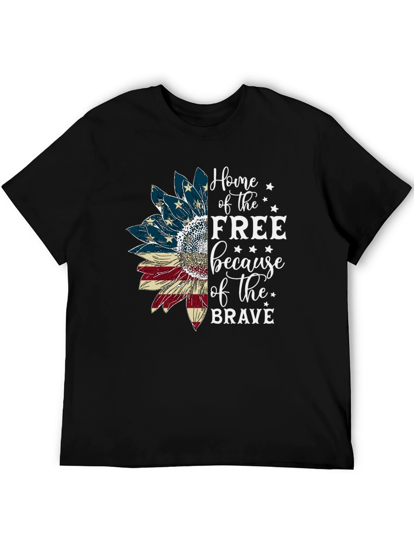 Patriotic Sunflower Graphic Tee