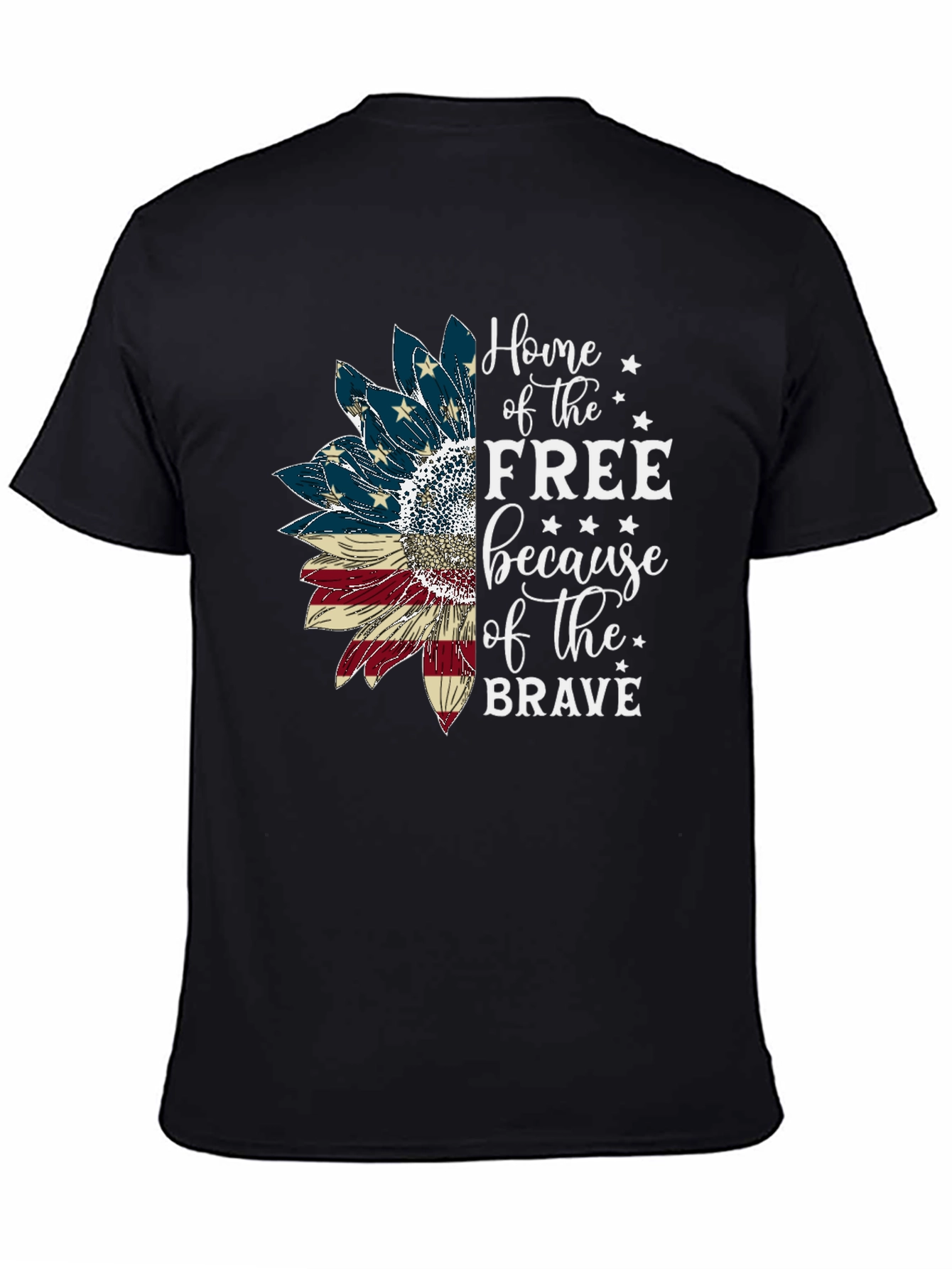 Patriotic Sunflower Graphic Tee