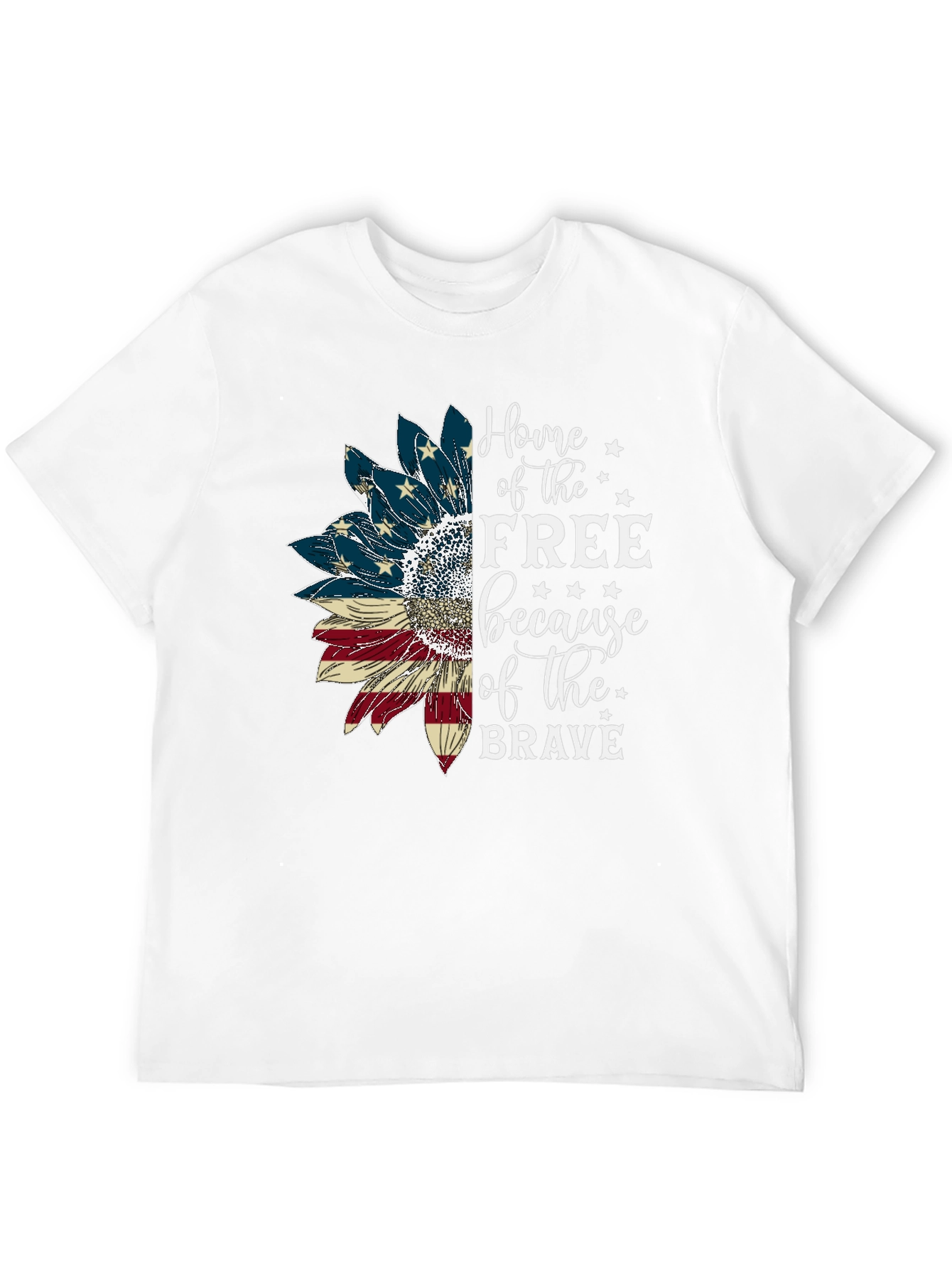 Patriotic Sunflower Graphic Tee