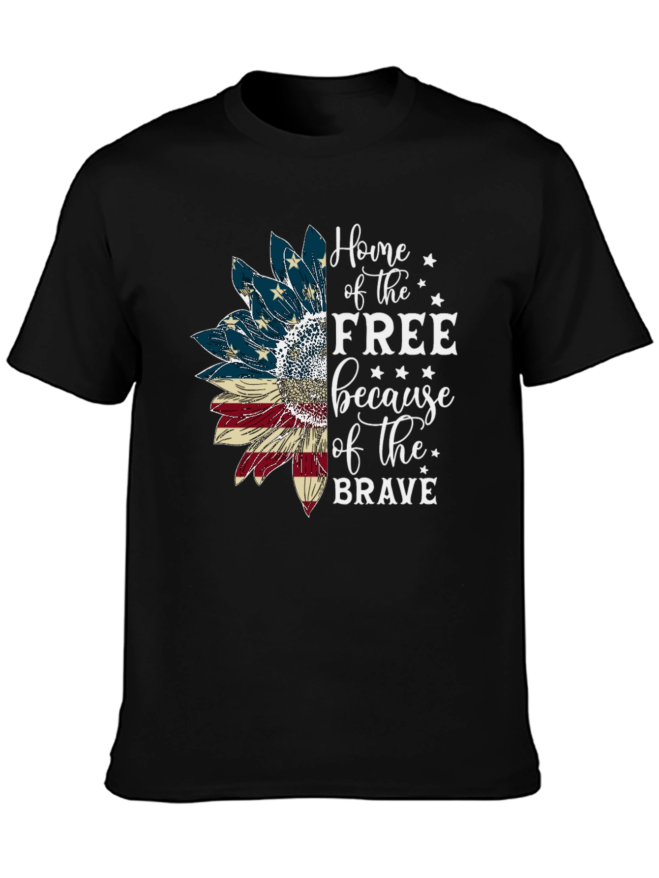 Patriotic Sunflower Graphic Tee